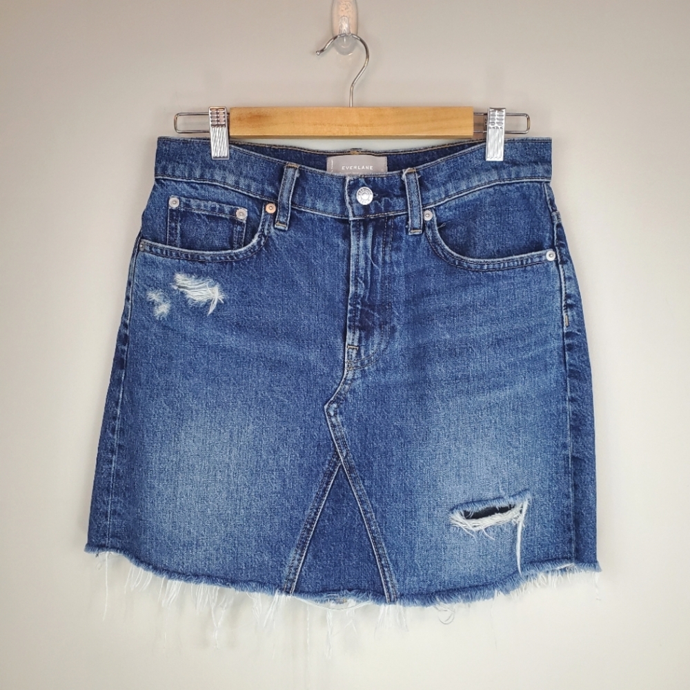 Everlane Waist Size 27 "The Denim Reconstructed Skirt"